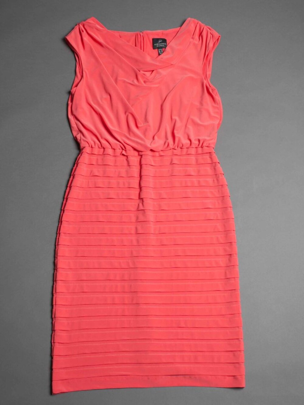 Adriana Papell Sleeveless Dress in Coral Sz 8